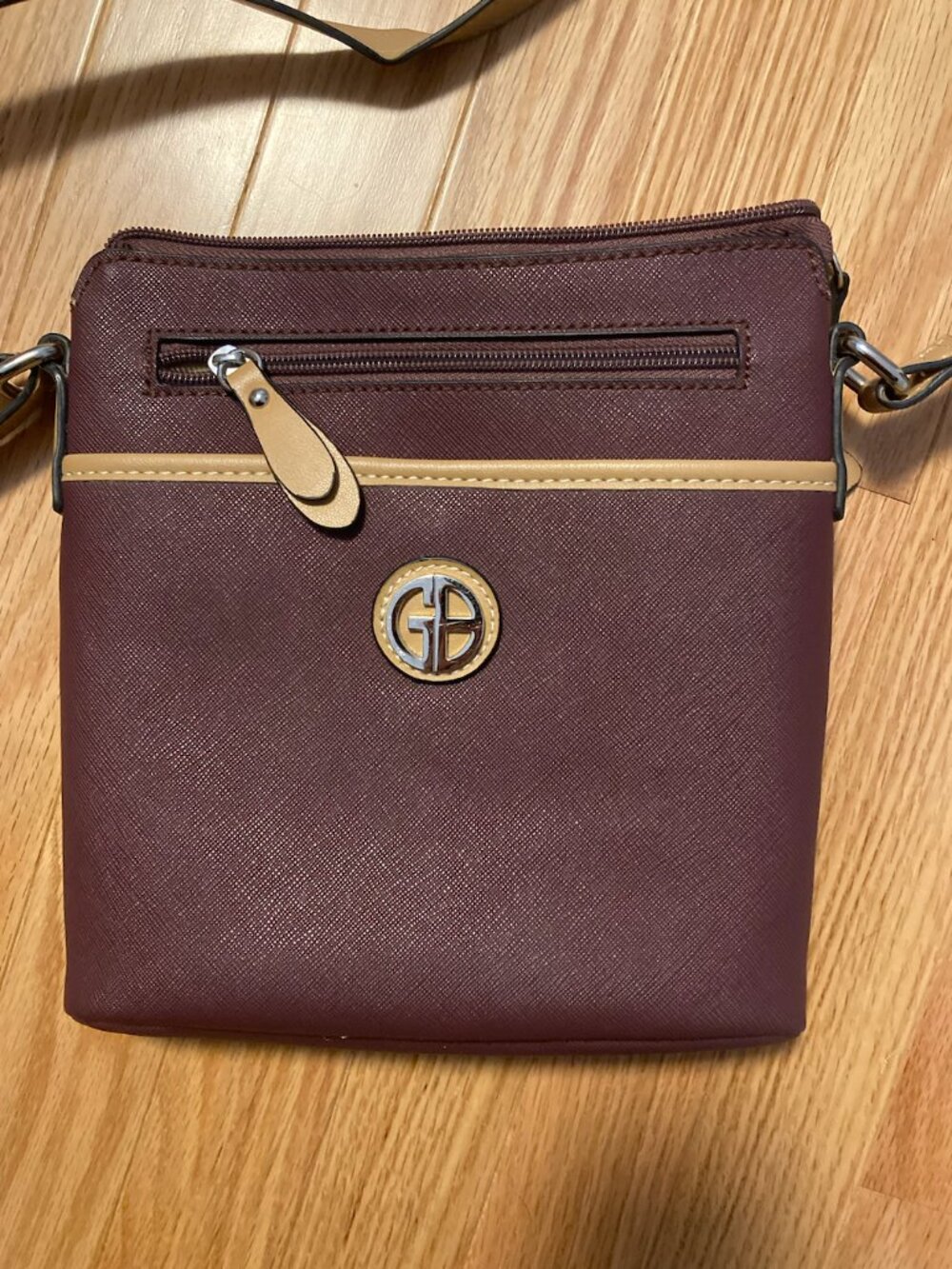 Giana Bernini Women's Saffiano Crossbody Burgundy Bag One Size